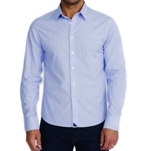 UNTUCKit Pinstripe Wrinkle Free Cotton Shirt